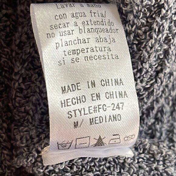 Fate Sweater Womens Sz Medium front knot sleeveless knit Top Gray V Neck light - Picture 7 of 7